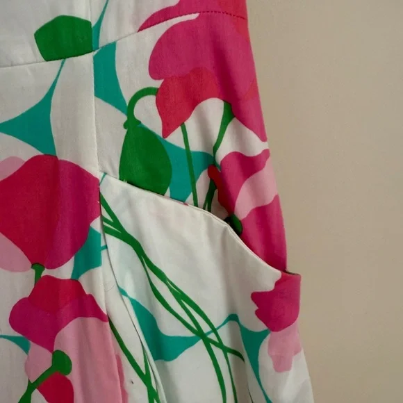 Lilly Pulitzer A-Line Skirt in Pink and Green Floral - Picture 3 of 4